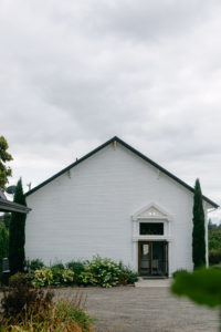 Front of the Old School House in Newberg, Oregon